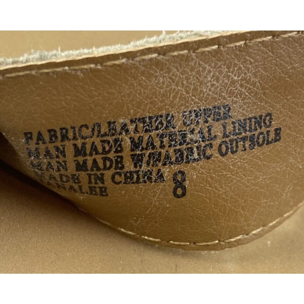 Yellow Box Women’s Janalee Criss Cross Animal Print  Wedge Sandal Size 8 - Picture 5 of 5